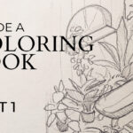 Sketch of an Idea for Coloring Book Page